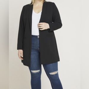 ELOQUII Long Black Blazer, Size 22